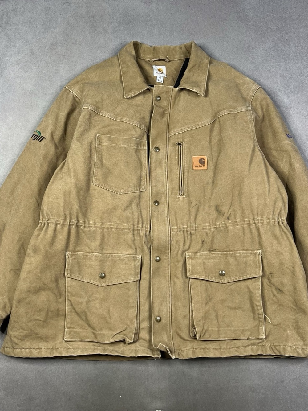 Carhartt Sandstone Field Coat Men's Utility Jacket Brown 2XL